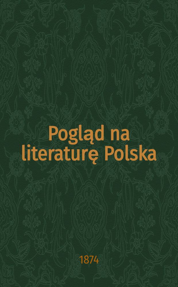 Pogląd na literaturę Polska