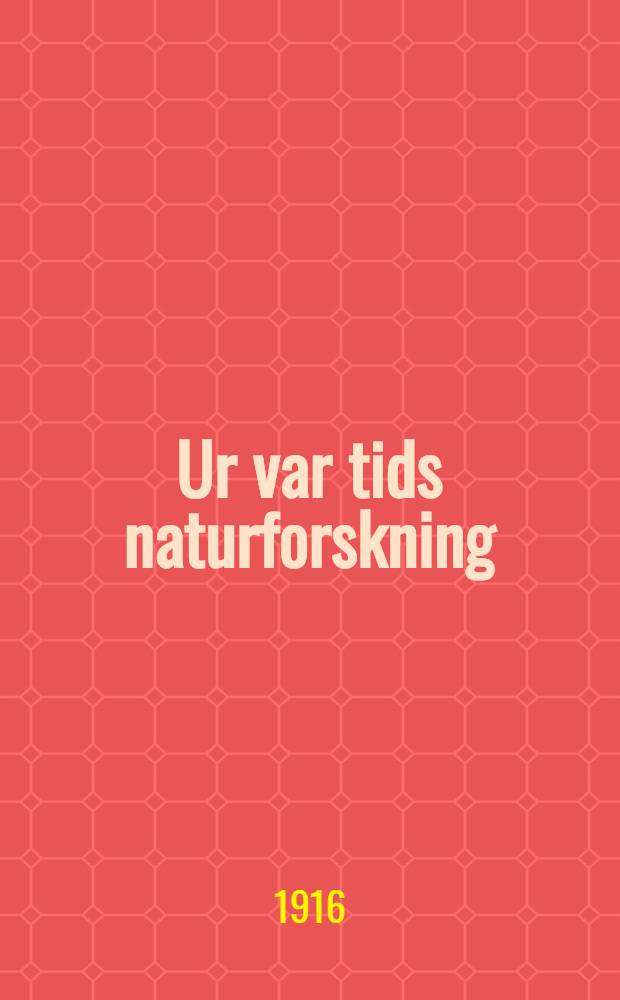 Ur var tids naturforskning