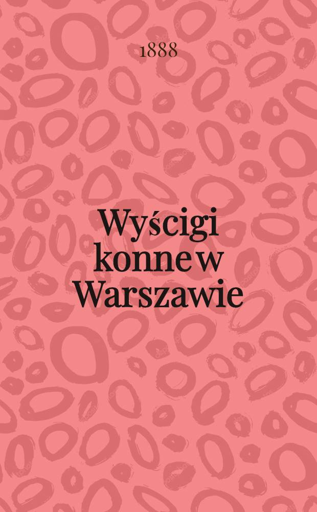 Wyścigi konne w Warszawie