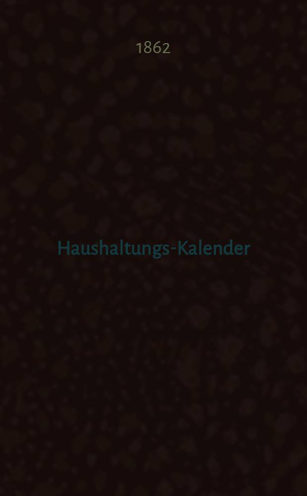 Haushaltungs-Kalender