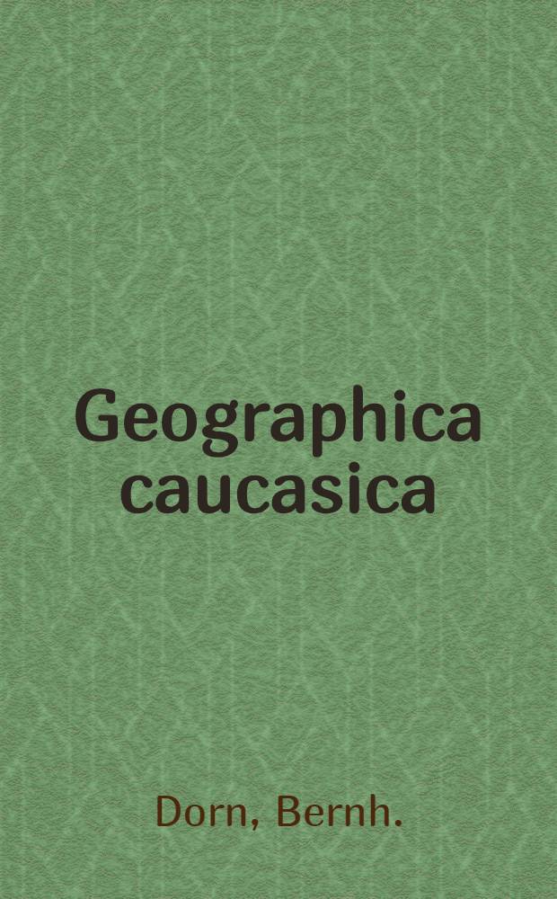 Geographica caucasica