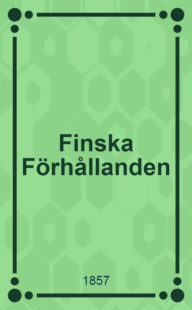 Finska Förhållanden
