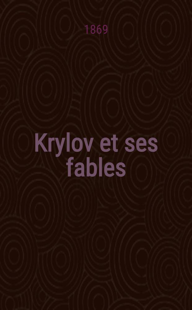 Krylov et ses fables