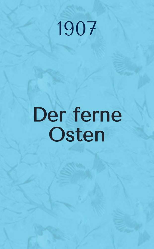 Der ferne Osten