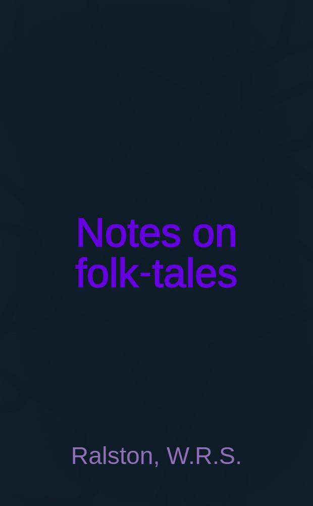 Notes on folk-tales