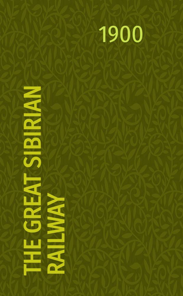 The Great Sibirian Railway