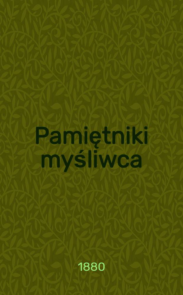 Pamiętniki myśliwca