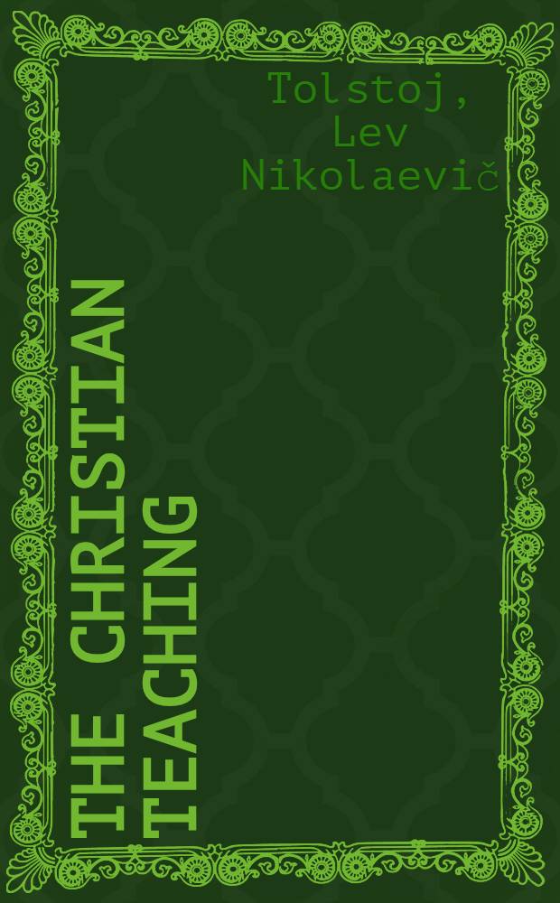 The Christian Teaching