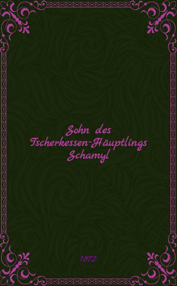 Sohn des Tscherkessen-Häuptlings Schamyl