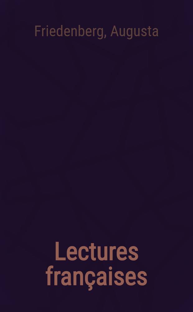 Lectures françaises