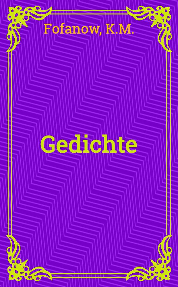 Gedichte