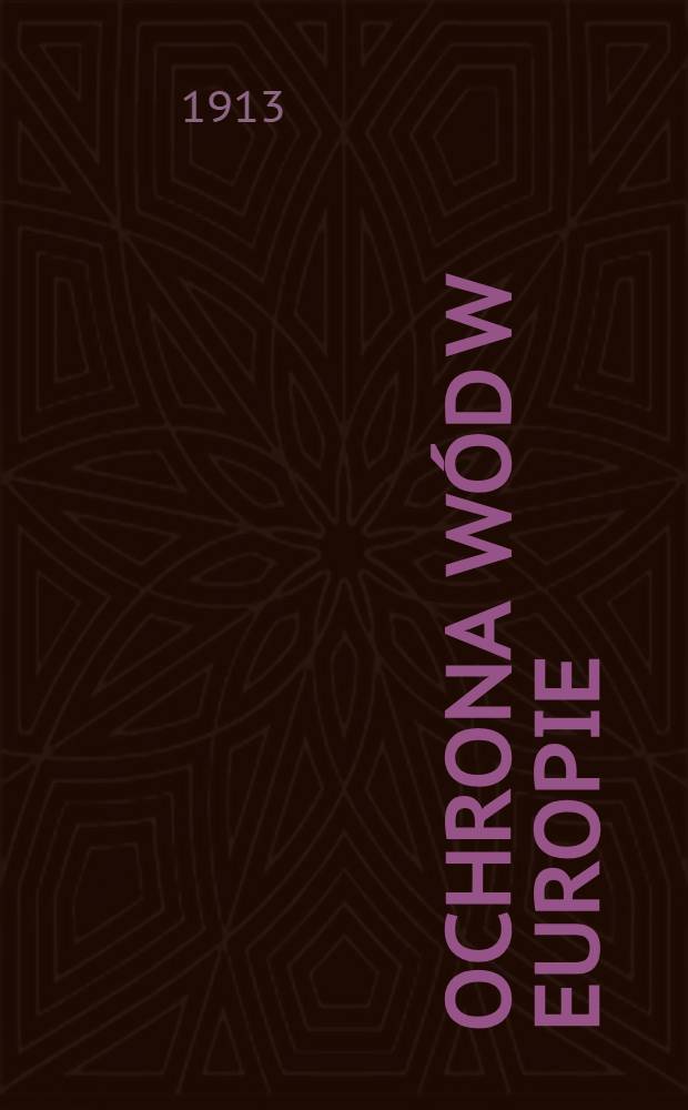 Ochrona w&oacute;d w Europie