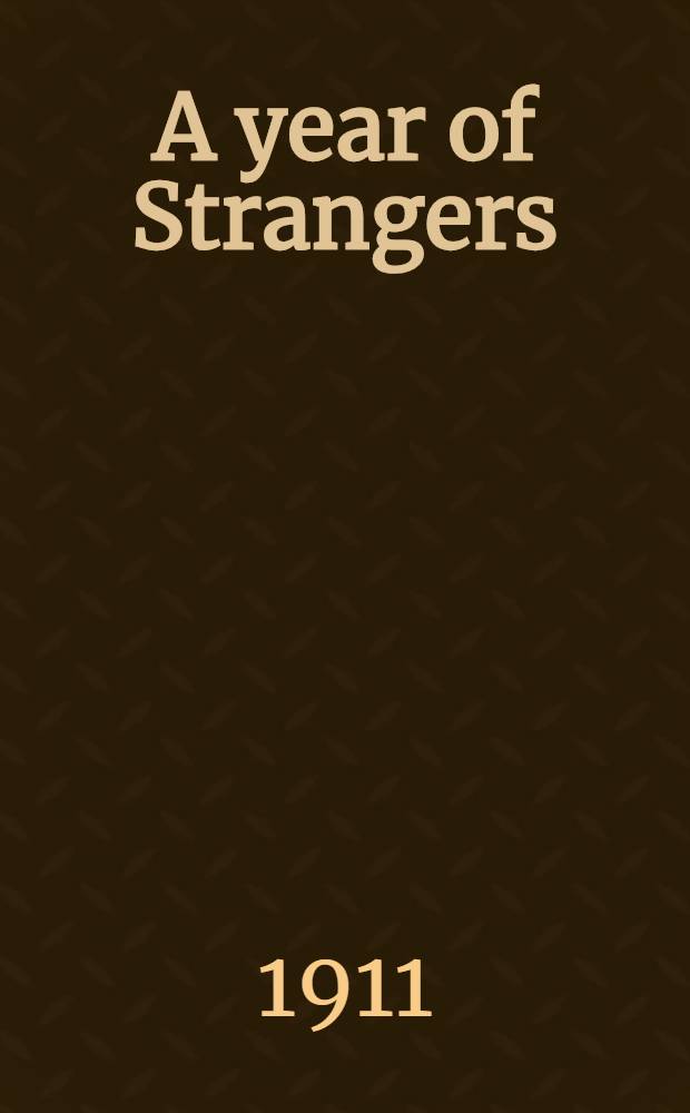 A year of Strangers