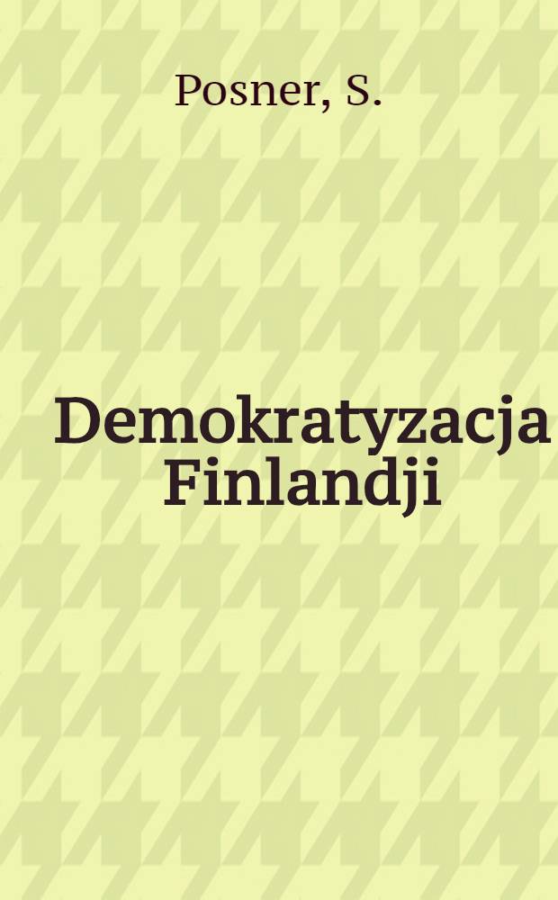 Demokratyzacja Finlandji