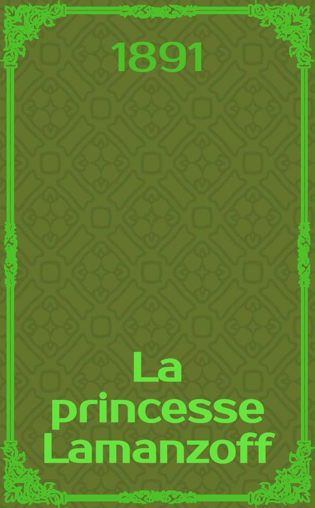 La princesse Lamanzoff