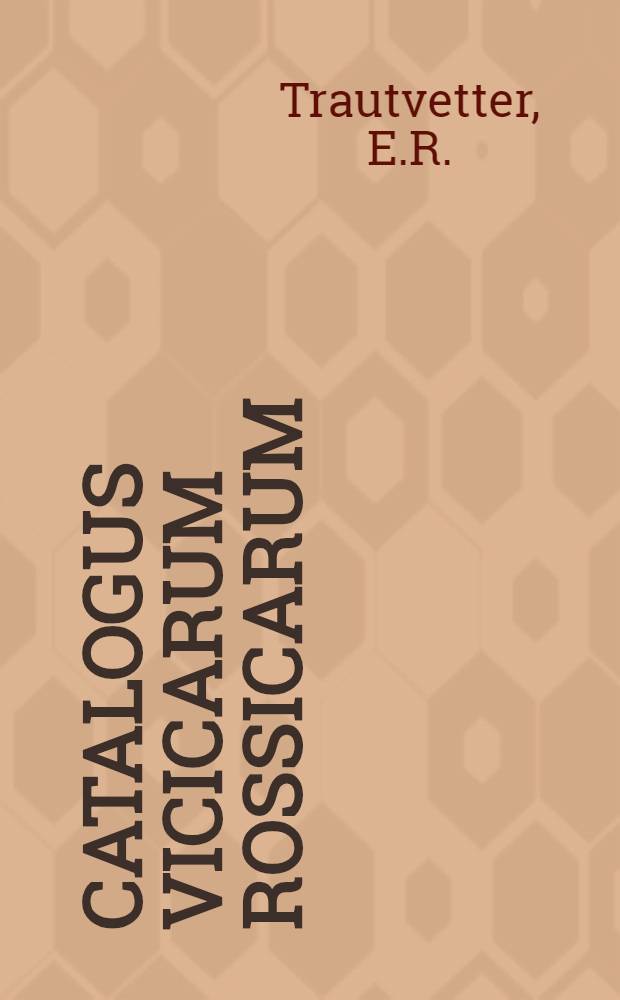 Catalogus Vicicarum rossicarum