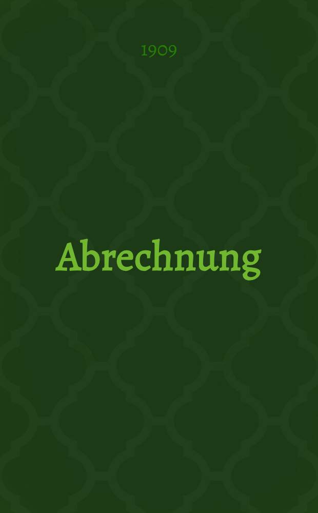 Abrechnung