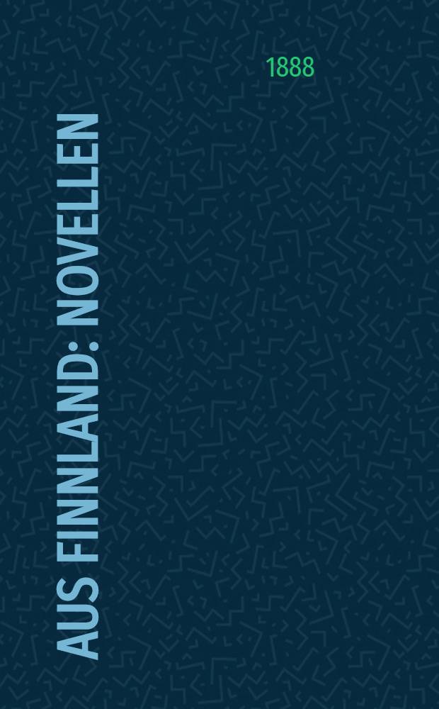 Aus Finnland : Novellen