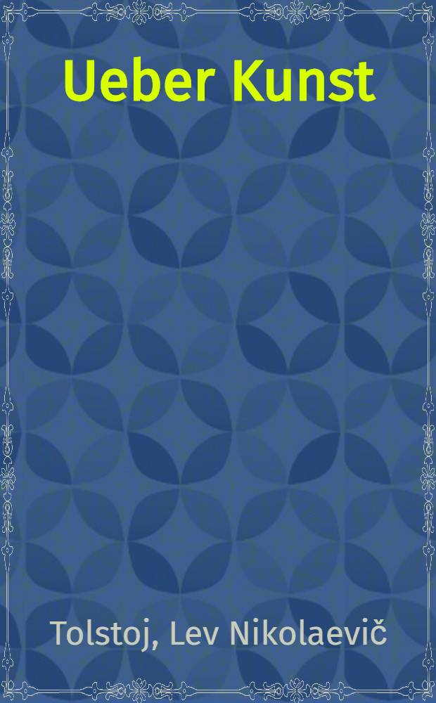 Ueber Kunst