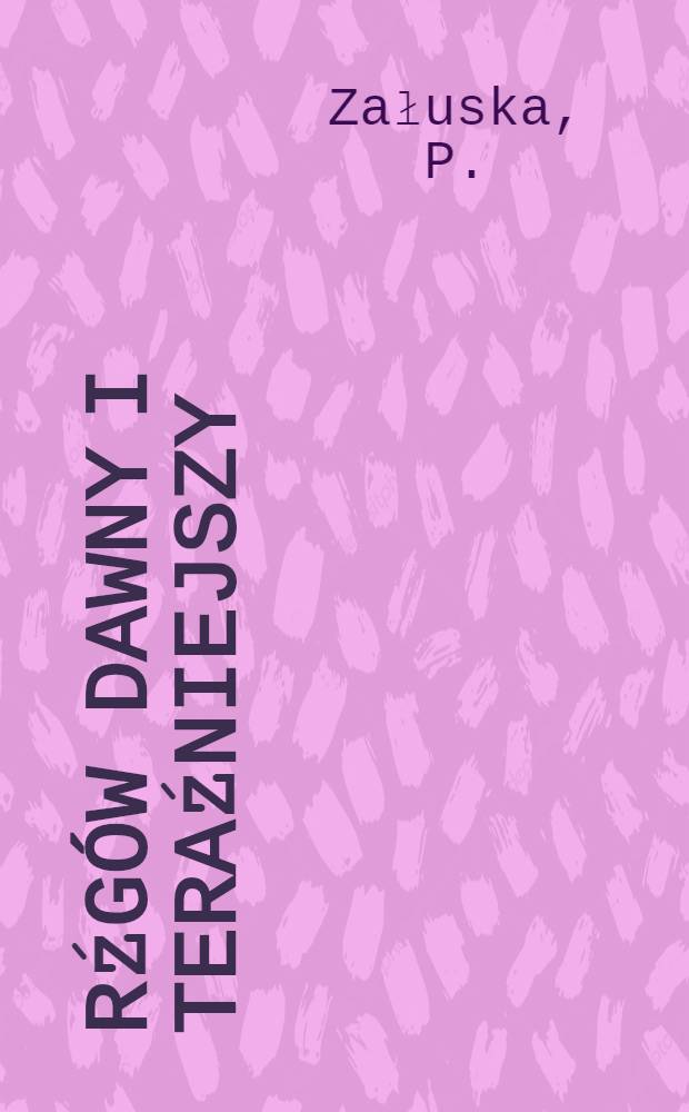 Rźgów dawny i teraźniejszy