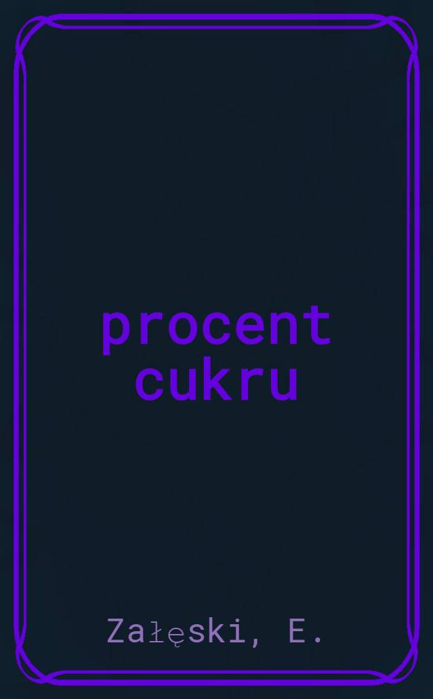 1/2 procent cukru