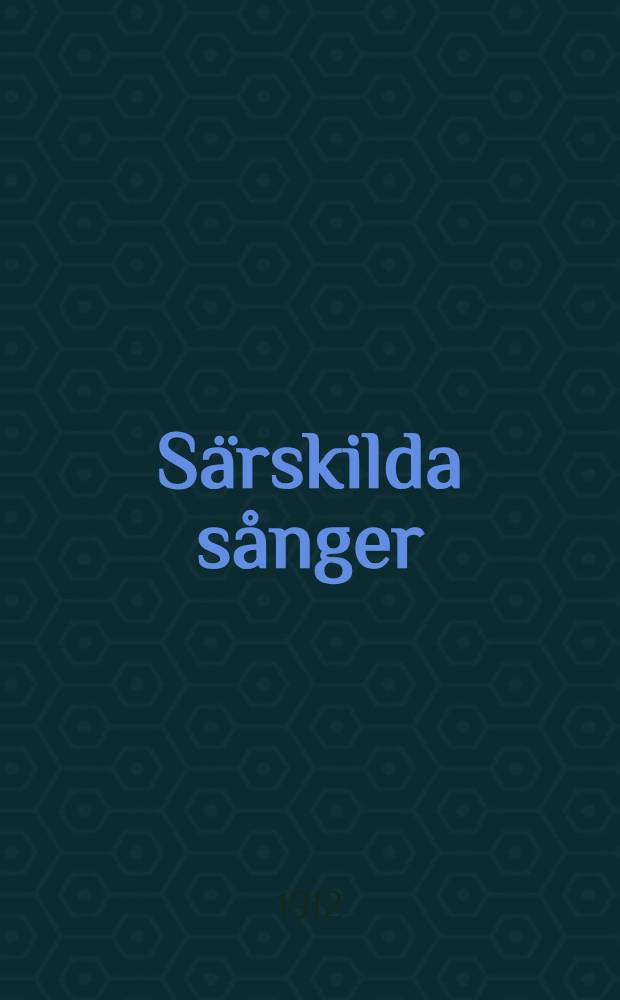 Särskilda sånger