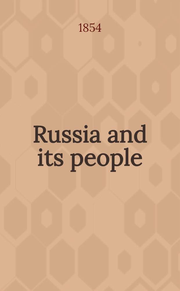 Russia and its people