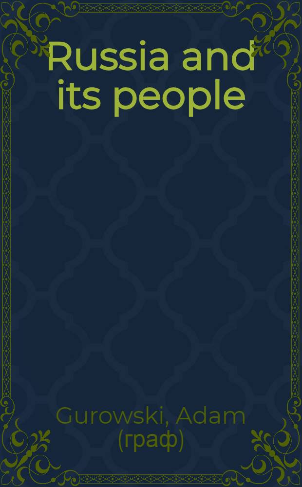 Russia and its people