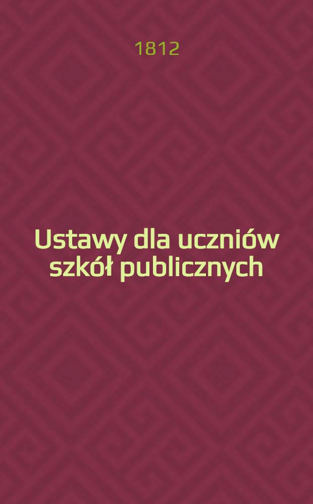 Ustawy dla uczniów szkół publicznych