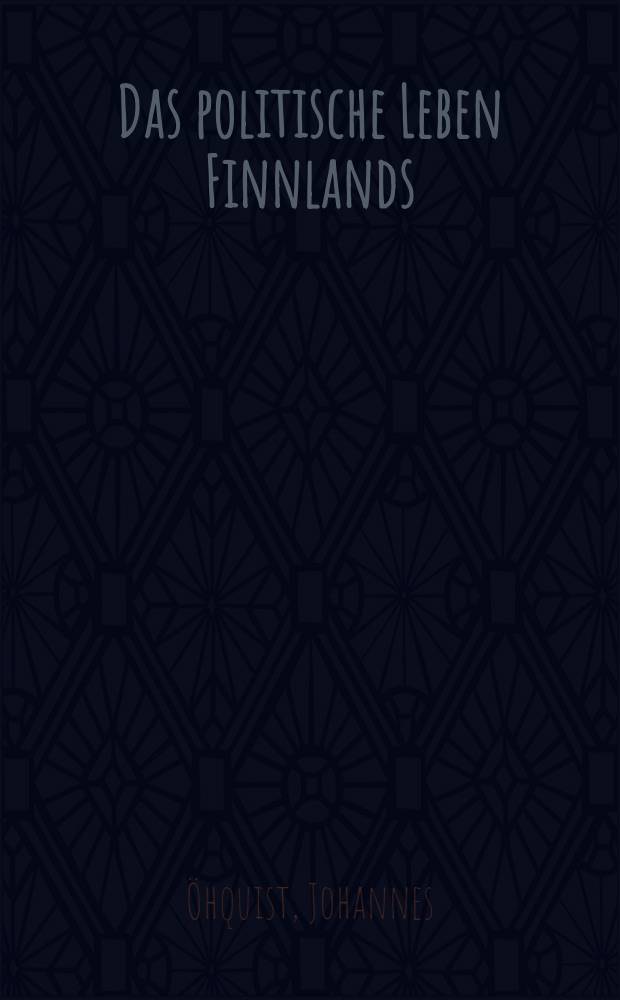 Das politische Leben Finnlands