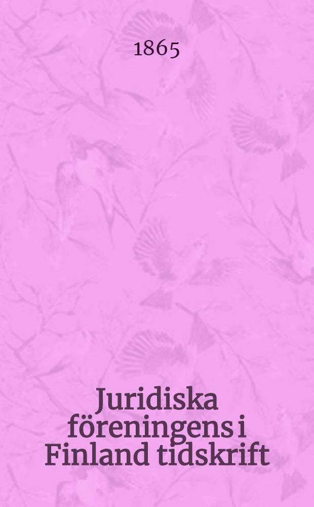 Juridiska föreningens i Finland tidskrift