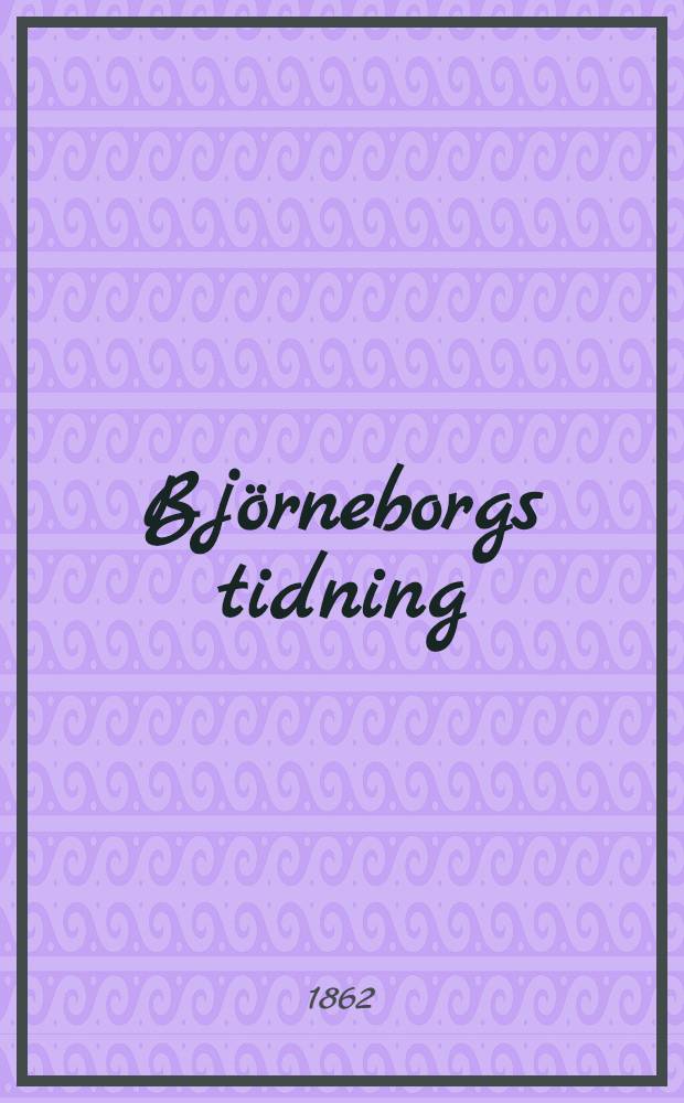Björneborgs tidning