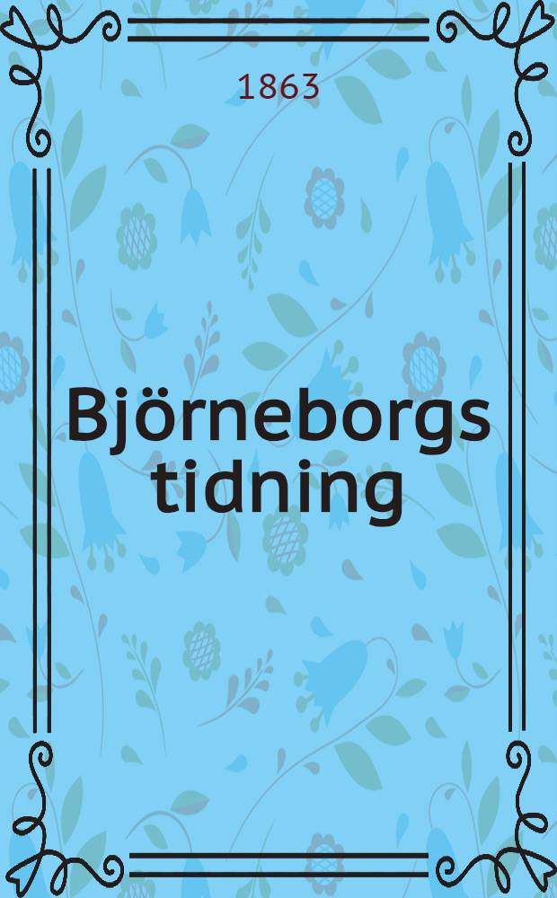 Björneborgs tidning