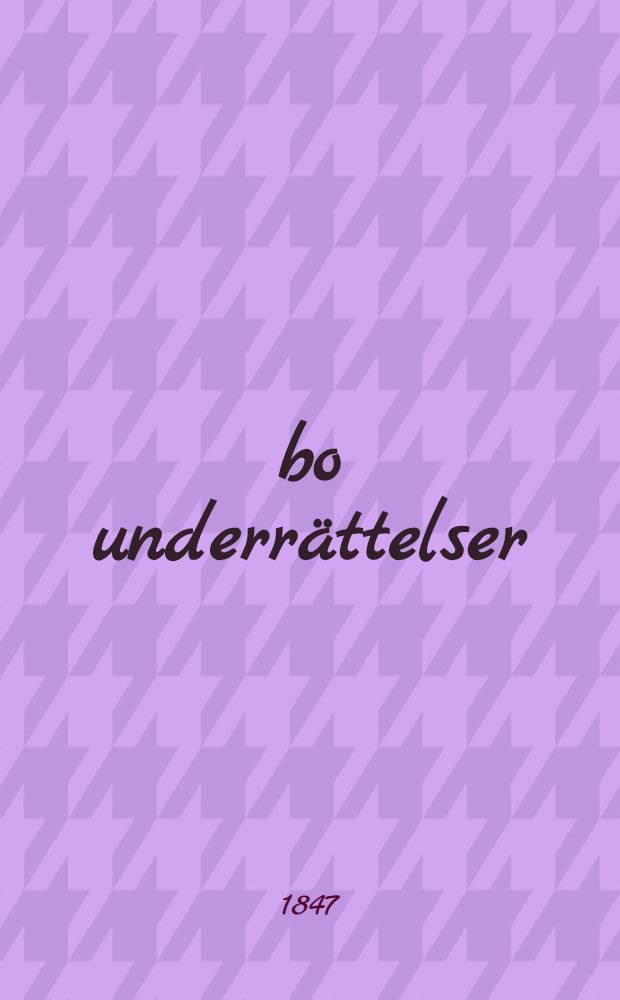 Åbo underrättelser