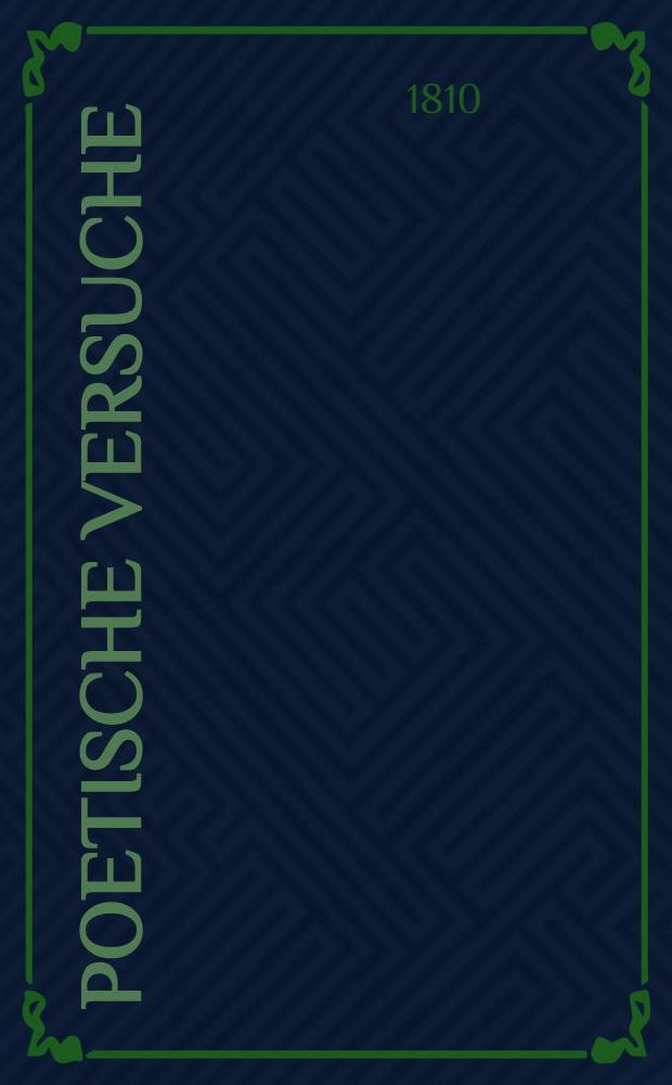 Poetische Versuche