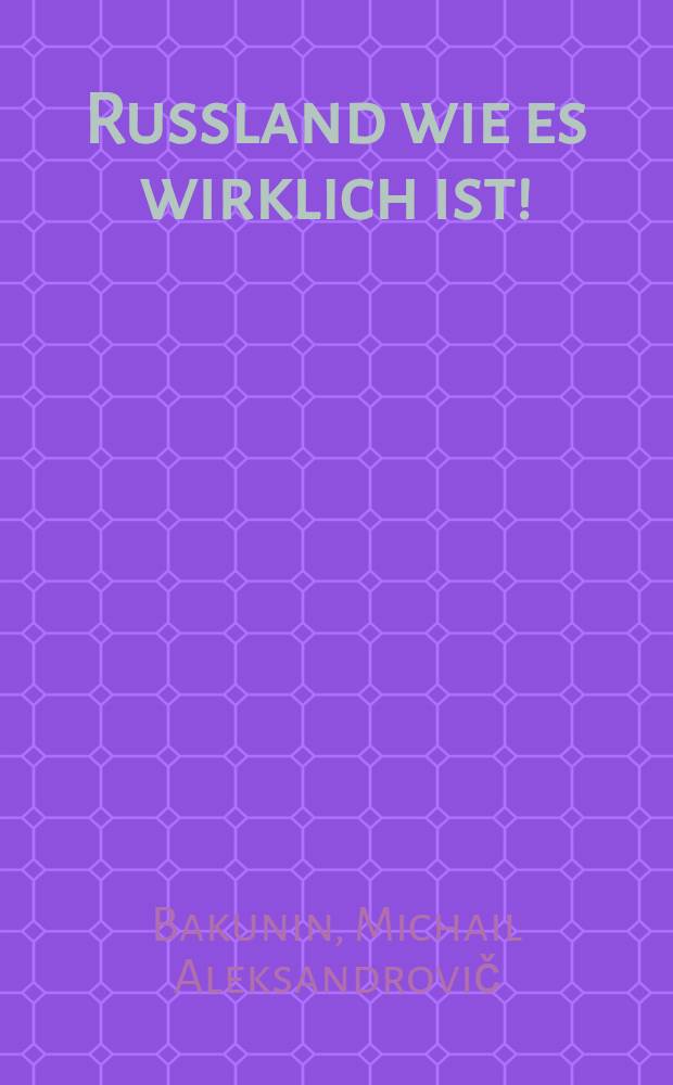 Russland wie es wirklich ist! : Der 17 Jahrestag der polnischen Revolution : Ins Deutsche übertragen