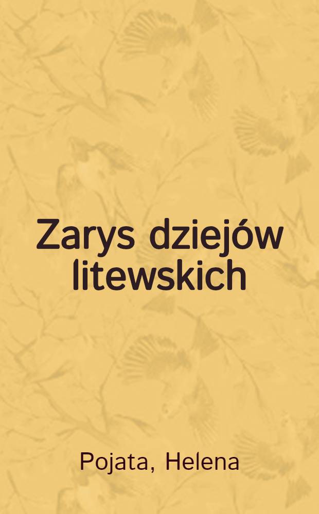 Zarys dziejów litewskich