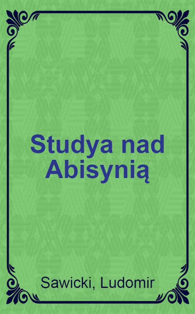 Studya nad Abisynią