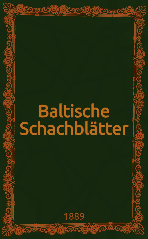 Baltische Schachblätter