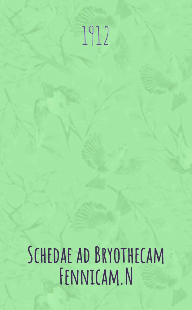 Schedae ad Bryothecam Fennicam. N:ri 201-300