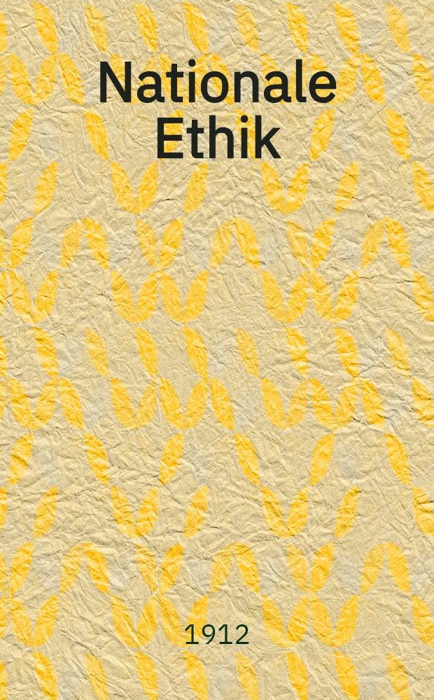 Nationale Ethik