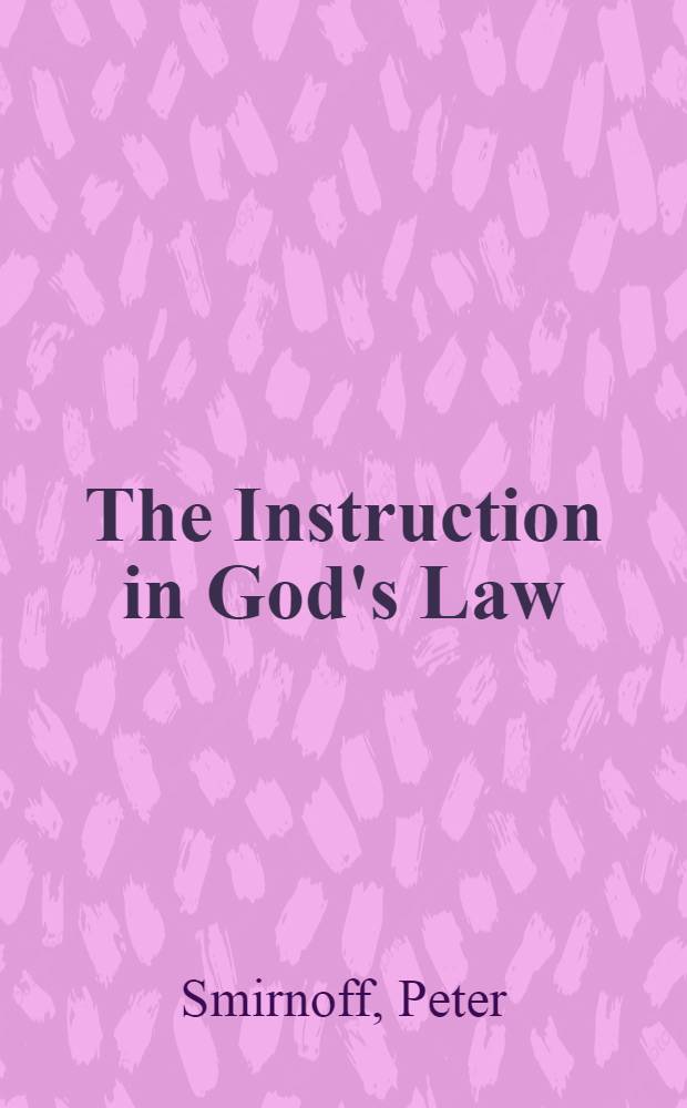 The Instruction in God's Law