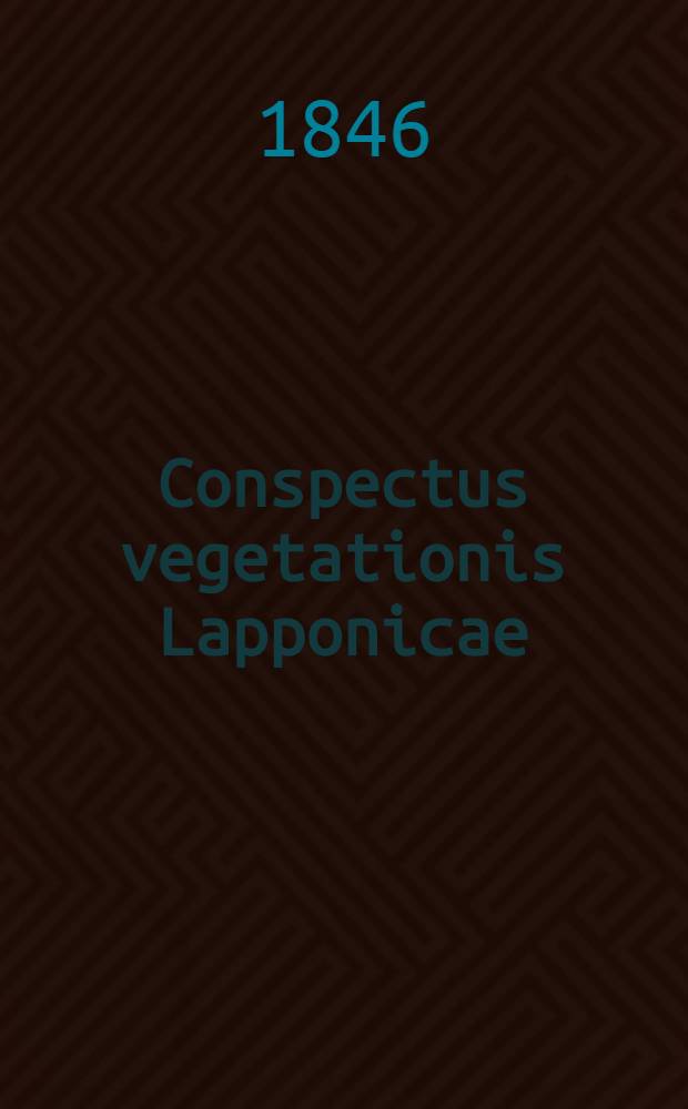 Conspectus vegetationis Lapponicae