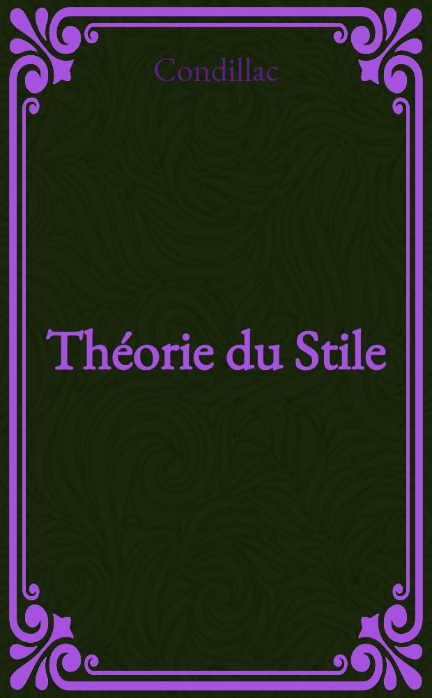 Th&eacute;orie du Stile