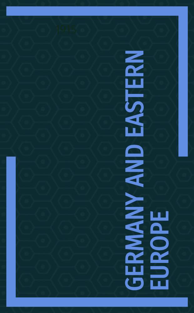 Germany and Eastern Europe