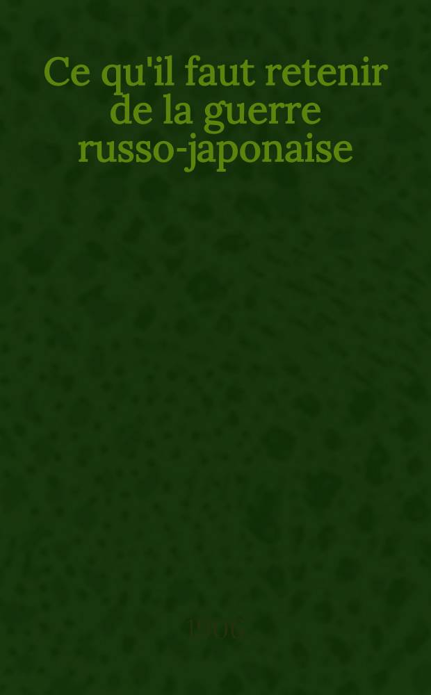 Ce qu'il faut retenir de la guerre russo-japonaise