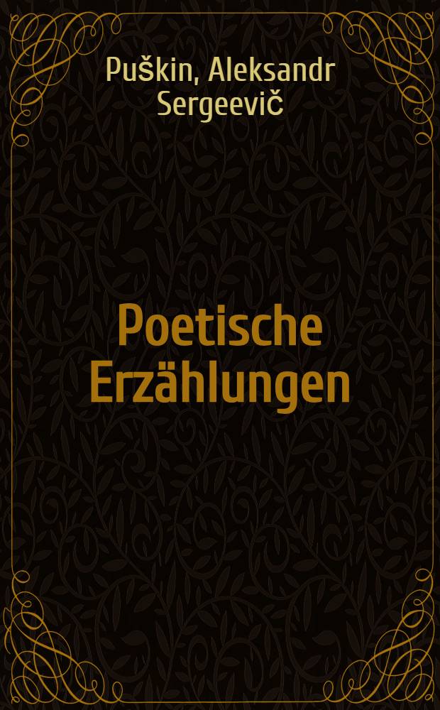 Poetische Erzählungen