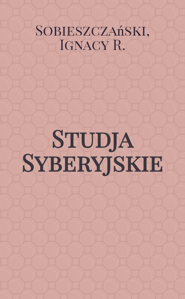 Studja Syberyjskie
