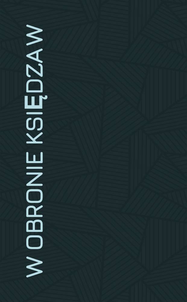 W obronie Księdza W