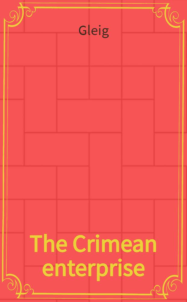 The Crimean enterprise